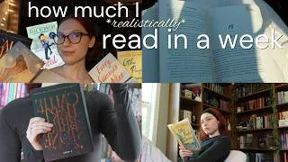Thumbnail: how many pages do I read in a week 📖📚🌟 reading vlog