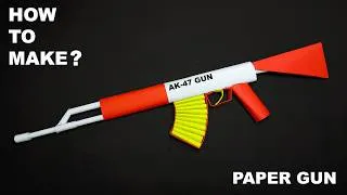 Thumbnail: How to Make a Paper AK-47 Gun | Easy Origami Tutorial | paper gun ak-47 easy