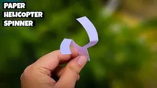 Thumbnail: Paper helicopter spinner. How to make a paper helicopter that flies
