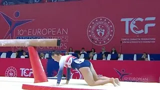 Thumbnail: Gymnastics Fall Moments ✨ 2023 European Championships AA & EF