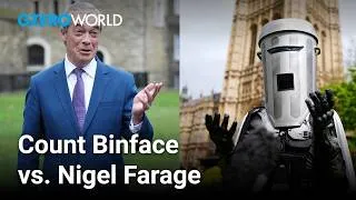 Thumbnail: Can Count Binface actually beat Nigel Farage? | GZERO World
