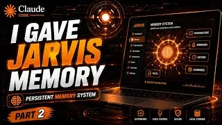 Thumbnail: I Gave Memory to JARVIS 🧠| Building My Own AI Assistant – Part 2