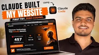 Thumbnail: The Power of AI: How I Built a Website in Hours with Claude Code