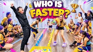 Thumbnail: WHO IS FASTER?🏆 | CUP PICKING CHALLENGE🔥 BABY WARRIORS GAME SHOW #viralvideo #funny 