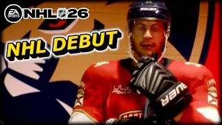 Thumbnail: I SCORED IN MY FIRST NHL GAME IN NHL 26 BE A PRO