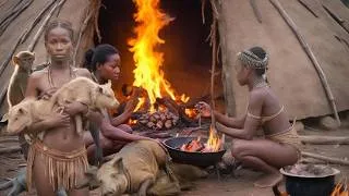 Thumbnail: INCREDIBLE Bushmen Lifestyle - See How Hadzabe Successfully Hunt and Cook Their Prey