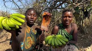 Thumbnail: Cooking the Best Traditional Banana Soup with the Hadzabe Tribe | Authentic African Village Cooking