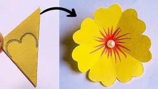 Thumbnail: DIY paper flowers/Making paper flowers/Easy paper flower making/How to make paper flower/DIY flower.