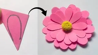 Thumbnail: DIY paper flower/Making paper flowers/Easy paper flower making/How to make paper flower step by step