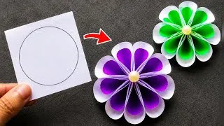 Thumbnail: How to make easy paper flower/DIY Easy paper flower/Easy paper flower making craft/DIY/Crafting.