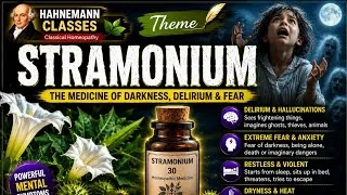 Thumbnail: STRAMONIUM DRUG PICTURE THEME OF MEDICINE || PREDICTIVE HOMEOPATHY || FREQUENT ENCOUNTER ||