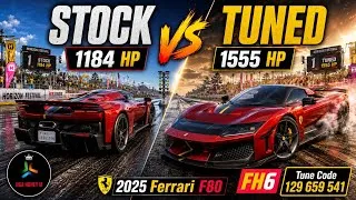 Thumbnail: 1555HP Ferrari F80 is INSANE! | FH6 Max Upgrade vs Stock | Top Speed Test