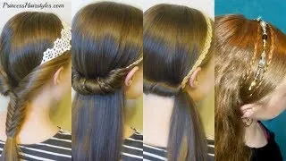 Thumbnail: 4 Easy Headband Hairstyles For School In 5 Minutes