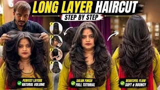 Thumbnail: Long Layer Haircut Step by Step | Perfect Layers & Volume | Hairbrother