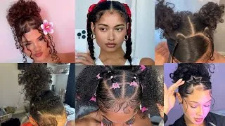 Thumbnail: 💖Easy Curly hairstyles//protective hairstyles compilation✨pt.3
