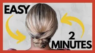 Thumbnail: 2 Minute chignon hairstyle for medium to long hair