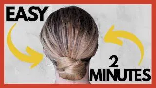 Thumbnail: EASY elegant chignon bun hairstyle - medium length hair