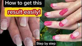 Thumbnail: How to create a French manicure with colour.