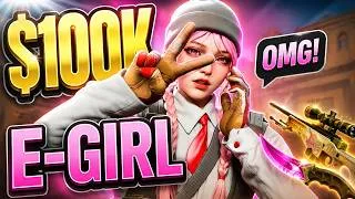 Thumbnail: Pretended To Be An E-Girl In CS2 With A $100,000 Inventory