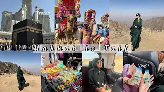 Thumbnail: Mecca to Taif || Umrah Vlog 2026 Alhamdullilah 🤍 || Hajra Asad 