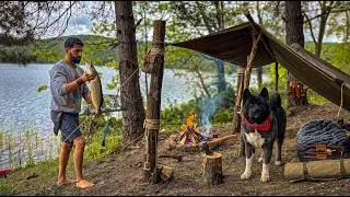 Thumbnail: 3 DAYS solo Bushcraft survival (NO FOOD, NO SHELTER) Catch and Cook @BushcraftHakankarahan