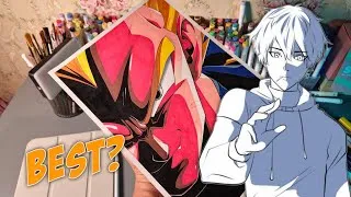 Thumbnail: I made a Coolest Artwork of Vegeta with these new Paint Markers!!🤯