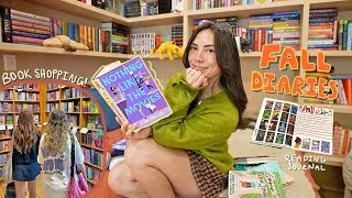 Thumbnail: FALL READING DIARIES 🍂 reading cozy books, book shopping w/ the girlies, & reading journal