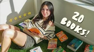 Thumbnail: the 20 books I read this summer! *5 star recommendations*
