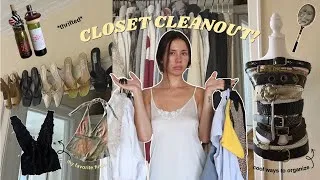 Thumbnail: THRIFTED CLOSET CLEANOUT (for spring) ⭐️ + unique ways to organize! 