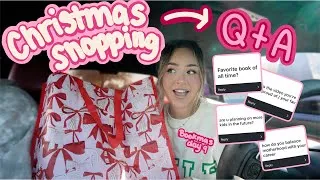 Thumbnail: come christmas shopping with me + haul & a bookish (& not) Q+A! | BOOKMAS DAY 9 🫶🏼🎄📖✨