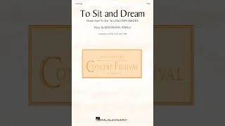 Thumbnail: To Sit and Dream | TTBB Choir | By Rosephanye Powell