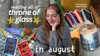 Thumbnail: reading the entire throne of glass series in august⭐🗡️ (togust ep. 1)