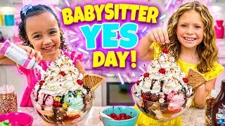 Thumbnail: BABYSITTER YES DAY!?! 😱🍒 24 HOUR CHALLENGE!🌈 BEST DAY! #trending #video #viral #vlog #funny #comedy 