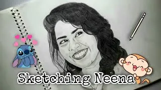 Thumbnail: Pencil Sketch Progress of Neena | #1 #art