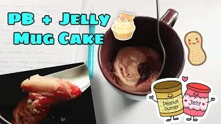 Thumbnail: Peanut Butter + Jelly Mug Cake | Minutes Cake | Study - Cook - Eat (Series-2)