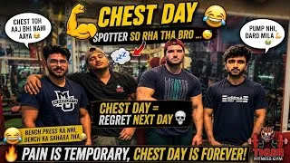 Thumbnail: Chest Day Gone WRONG? 😂| Insane Chest Pump Workout Vlog | Dry & Dense