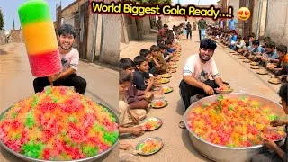 Thumbnail: Finally World’s Biggest Gola Ready Ho Gaya😱 World Record Gola Party🍧 