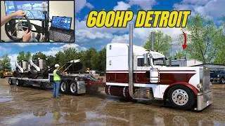Thumbnail: Stressful Delivery Hauling Track Loaders - (Custom Peterbilt 389) - American Truck Simulator