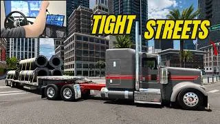 Thumbnail: Stretched Kenworth Hauling Pipes Through California - (Custom W900) - American Truck Simulator