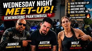Thumbnail: 🏍️ Epic Wednesday Night Ride | Remembering PhantomBusa ❤️ Ride to Laurel, MD | DMV Bike Life