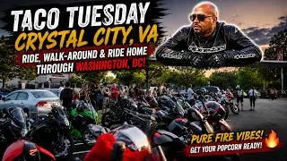 Thumbnail: 🌮 Taco Tuesday Ride! 🔥 Crystal City, VA Meet-Up | Ride Through Washington, DC 🏍️