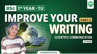 Thumbnail: BSc 1st Year Scientific Communication | Improve Your Writing Part 2 | TU Exam