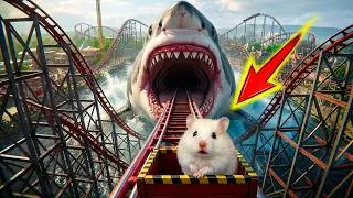 Thumbnail: 🐹 Hamster vs Giant Shark Maze – Ultimate Escape Challenge!