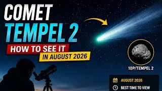 Thumbnail: How to See Comet 10P/Tempel 2 in August 2026 | Complete Sky Guide