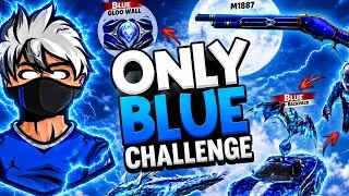 Thumbnail: FREE FIRE but only blue challenge🥶🥶 | solo vs solo gameplay 