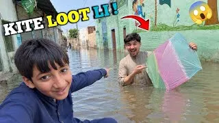 Thumbnail: Etny pani min plastic kite loot li😱 || Big plastic kite flying test🪁 || How we make *Momchi*Kite?