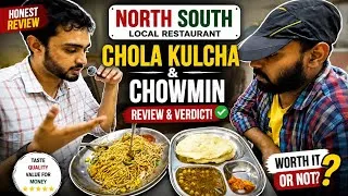 Thumbnail: Kolkata Local Restaurant Review | North South Chola Kulcha & Chowmein Review | HamzaWins