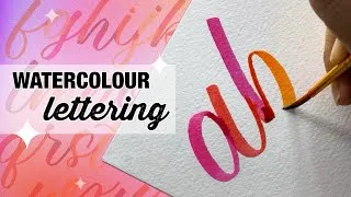 Thumbnail: Practice with me! | Watercolour lettering A-Z