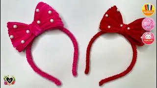 Thumbnail: How to Make a Cute Hair Headband 🎀 Easy Pipe Cleaner DIY ✨ HMS2