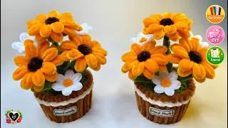 Thumbnail: Cute Mini Flower Pot With Pipe Cleaner 🌸 DIY Desk Decor 🌸 Easy Pipe Cleaner Craft